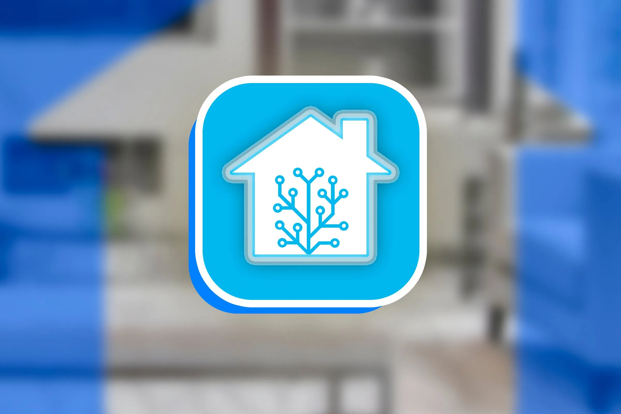 Biểu tượng Home Assistant, nền tảng kiểm soát nhà thông minh mã nguồn mở và riêng tư