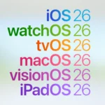 Biểu tượng và tên gọi mới cho iOS 26 và macOS 26, thể hiện quy ước đặt tên theo năm.