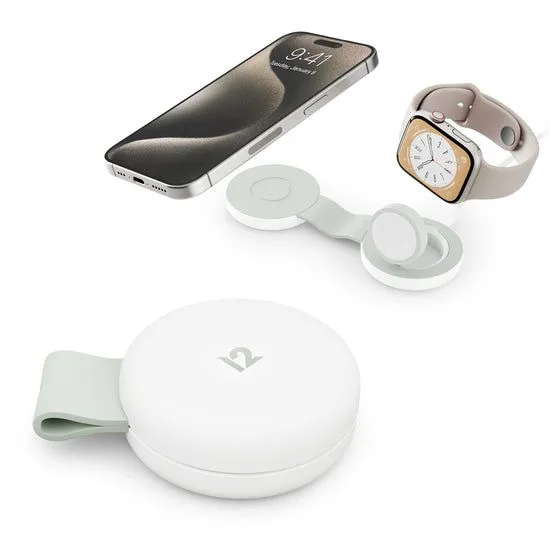 Bộ sạc không dây di động 2 trong 1 Twelve South ButterFly SE cho iPhone và Apple Watch.