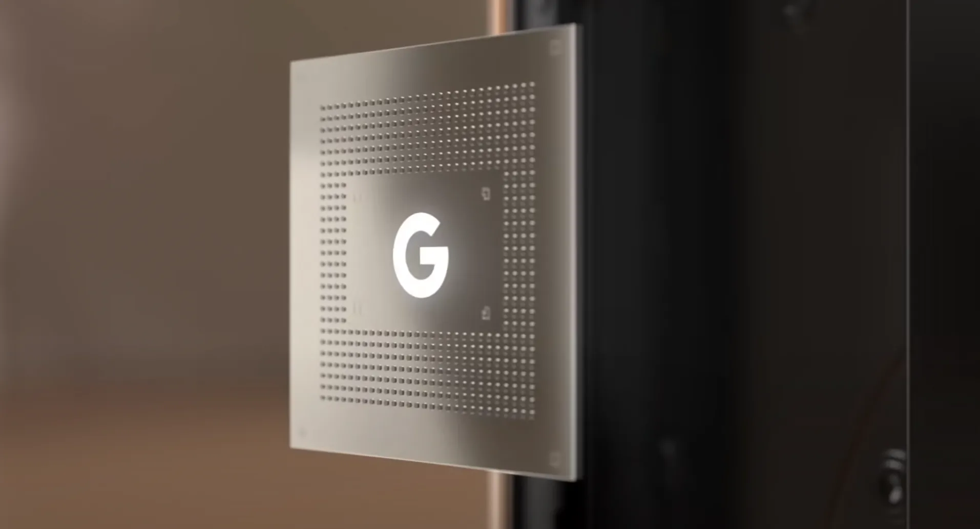 Chip Google Tensor với logo G