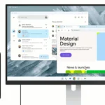 Giao diện cửa sổ ứng dụng nổi trên màn hình desktop Android