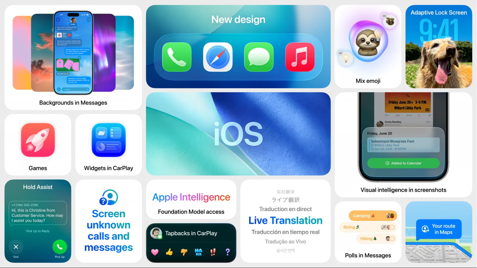 Giao diện iOS 26 thể hiện sự thay đổi trong thiết kế và cách bố trí các yếu tố người dùng.