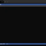 Giao diện tối giản với các nút File, Edit, View, Help của Microsoft Edit