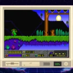 Hình minh họa game Jazz Jackrabbit chạy trên iDOS, gợi nhớ kỷ niệm game DOS xưa.