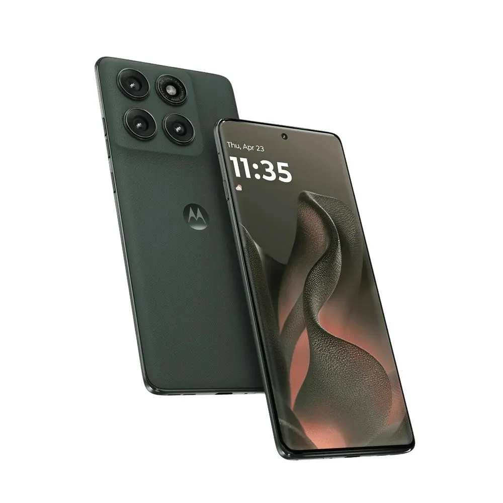 Hộp sản phẩm Motorola Edge 2025 màu Deep Forest