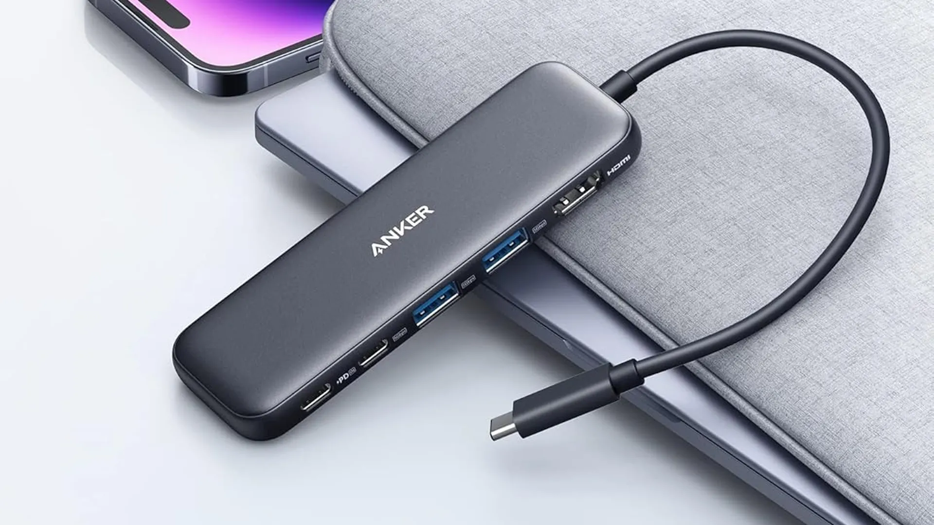 Hub USB-C Anker 332 5 cổng