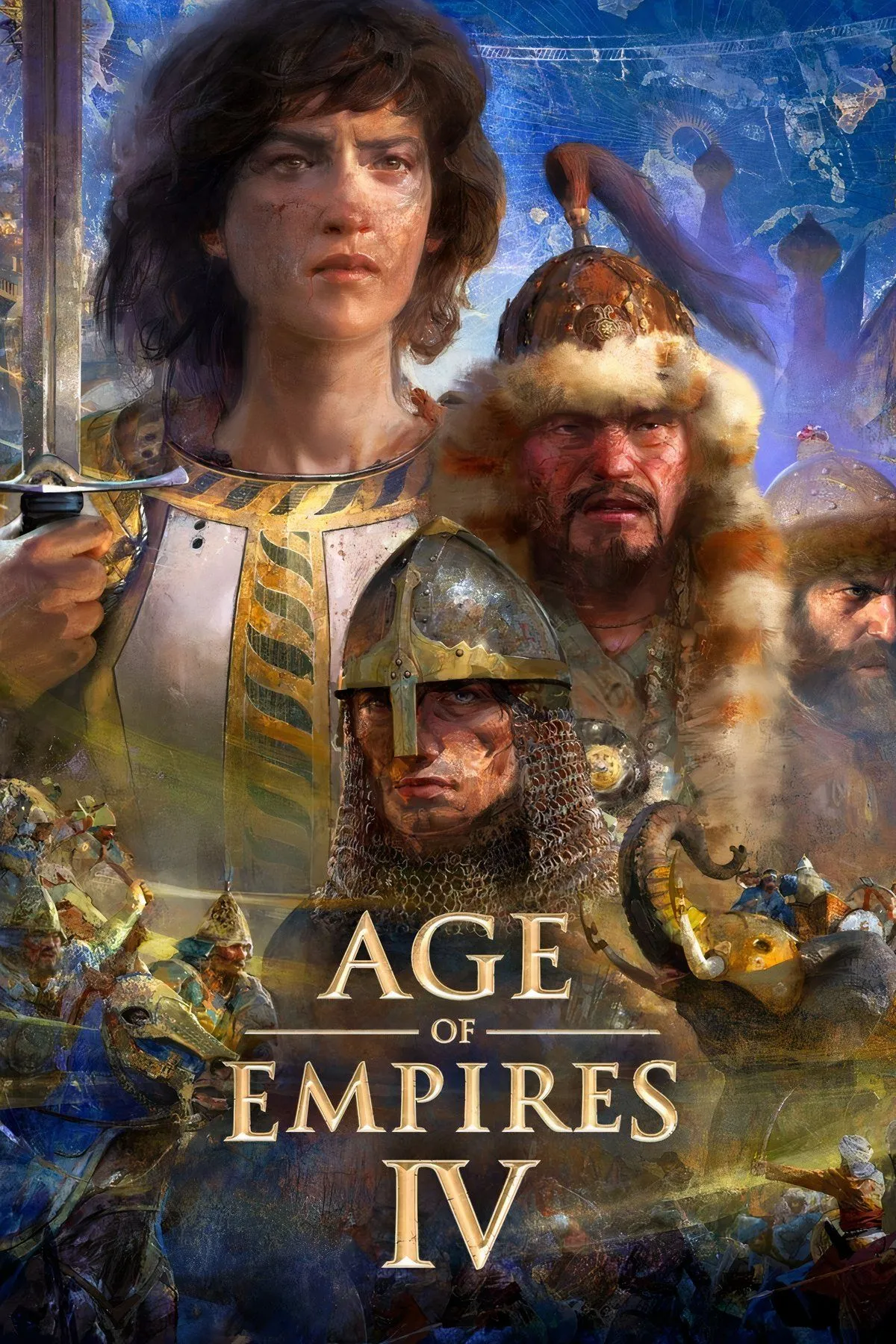 Tổng hợp hình ảnh Age of Empires 4 và logo Xbox, minh họa sự hiện diện của Microsoft trong lĩnh vực game.