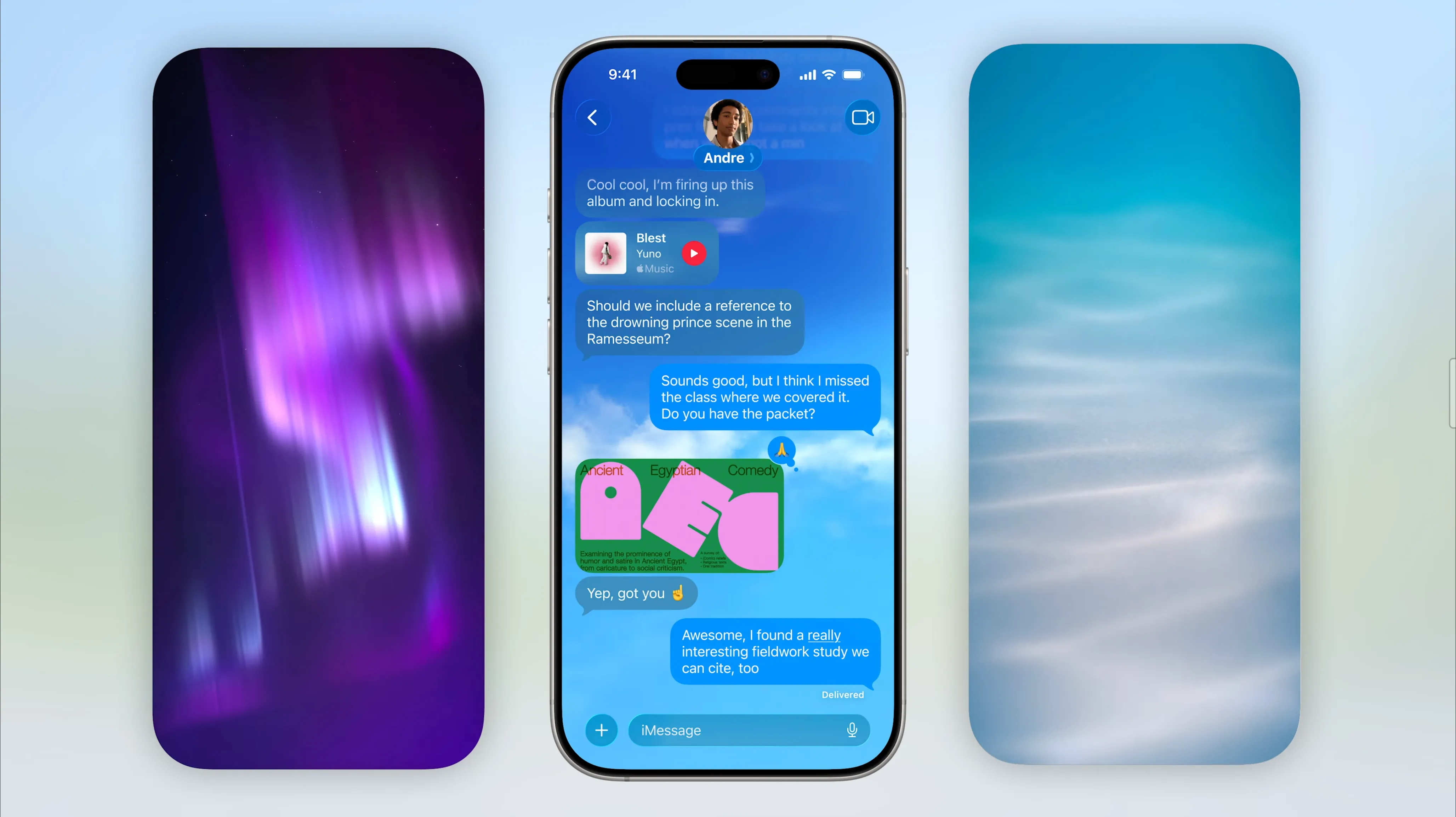 Tùy chỉnh hình nền hội thoại trong ứng dụng Tin nhắn (iMessage) trên iOS 26