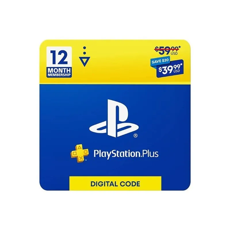 Biểu tượng dịch vụ PlayStation Plus, minh họa chi phí đăng ký hàng năm mà game thủ phải trả thêm cho console.