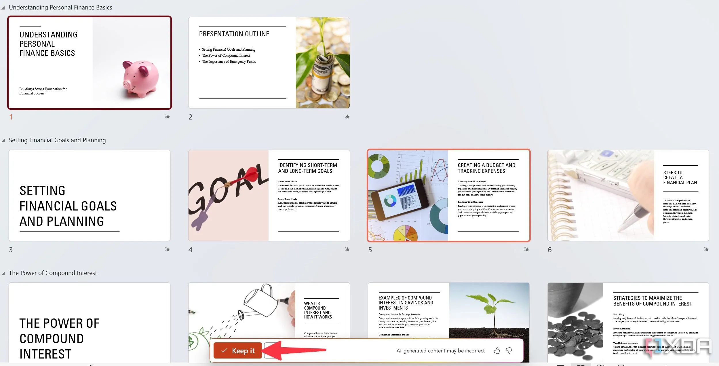 Các slide trình chiếu được tạo bởi Copilot của Microsoft Office, cho thấy điểm yếu của phần mềm văn phòng mã nguồn mở trong tích hợp AI
