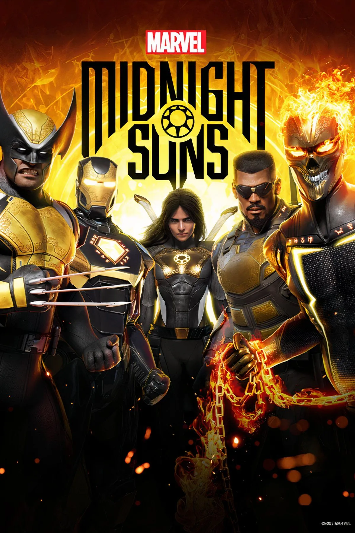 Cảnh chiến đấu trong game Marvel's Midnight Suns với các siêu anh hùng sử dụng kỹ năng thẻ bài