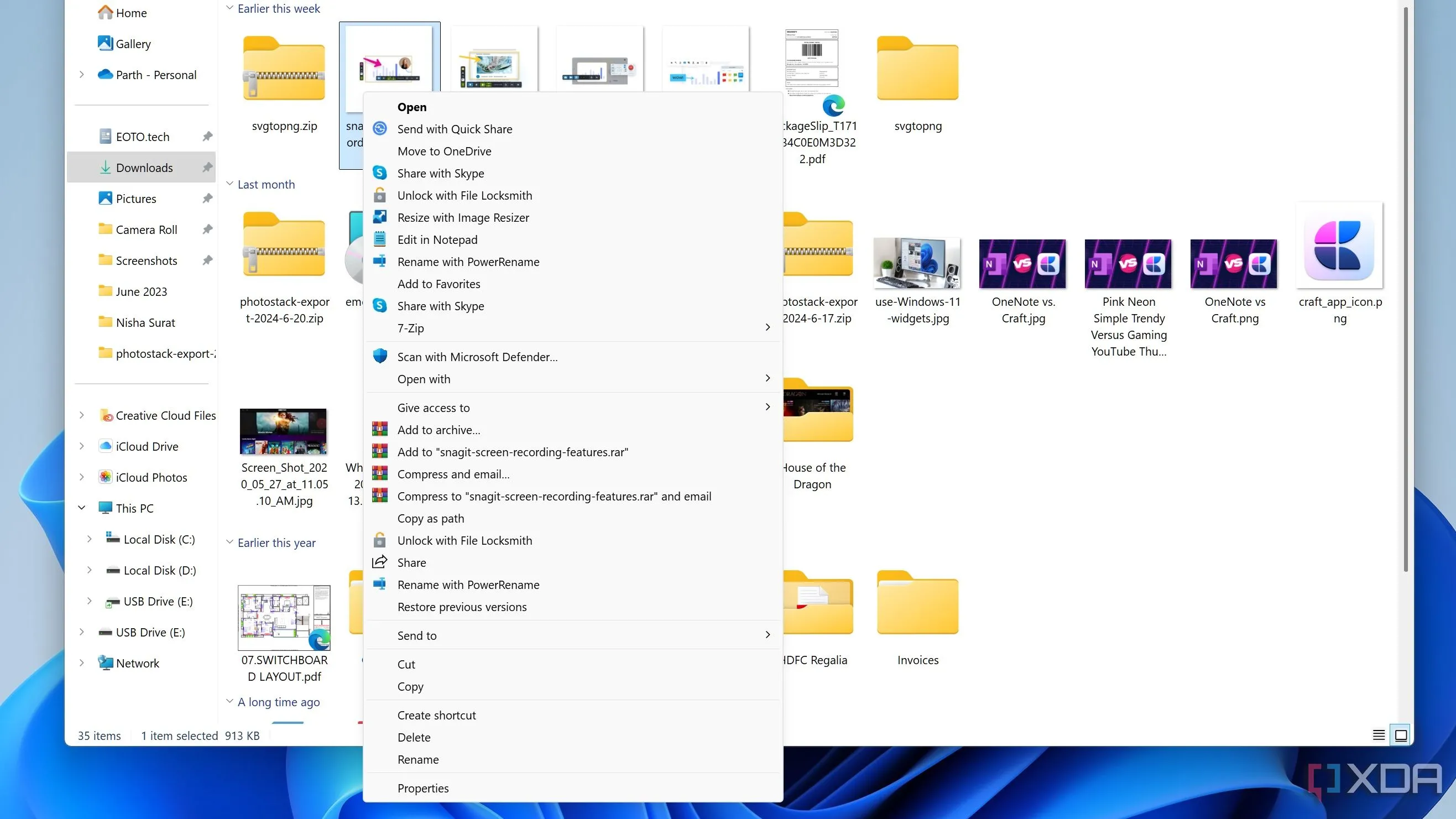 Giao diện menu chuột phải cổ điển đã được khôi phục trên Windows 11