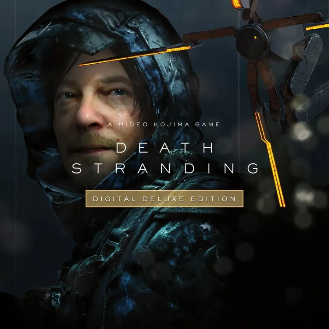 Hình ảnh sản phẩm của game Death Stranding, mô tả thế giới hậu tận thế và các nhân vật