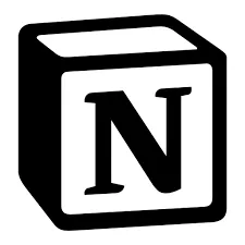 Logo của Notion, nền tảng tất cả trong một cho công việc và cuộc sống.