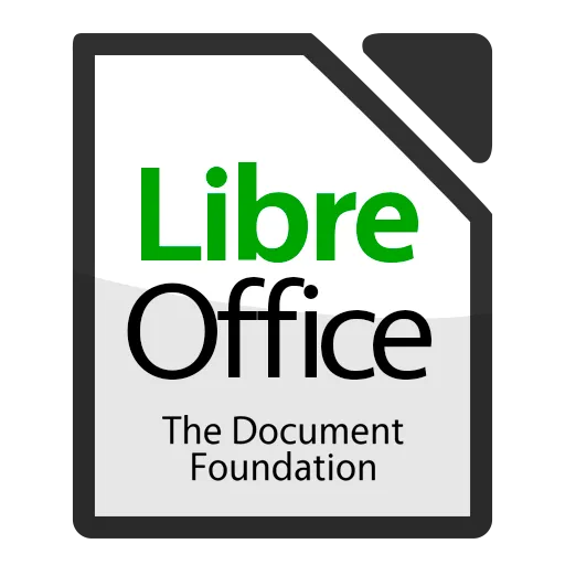 Logo LibreOffice, đại diện cho bộ ứng dụng văn phòng mã nguồn mở miễn phí.