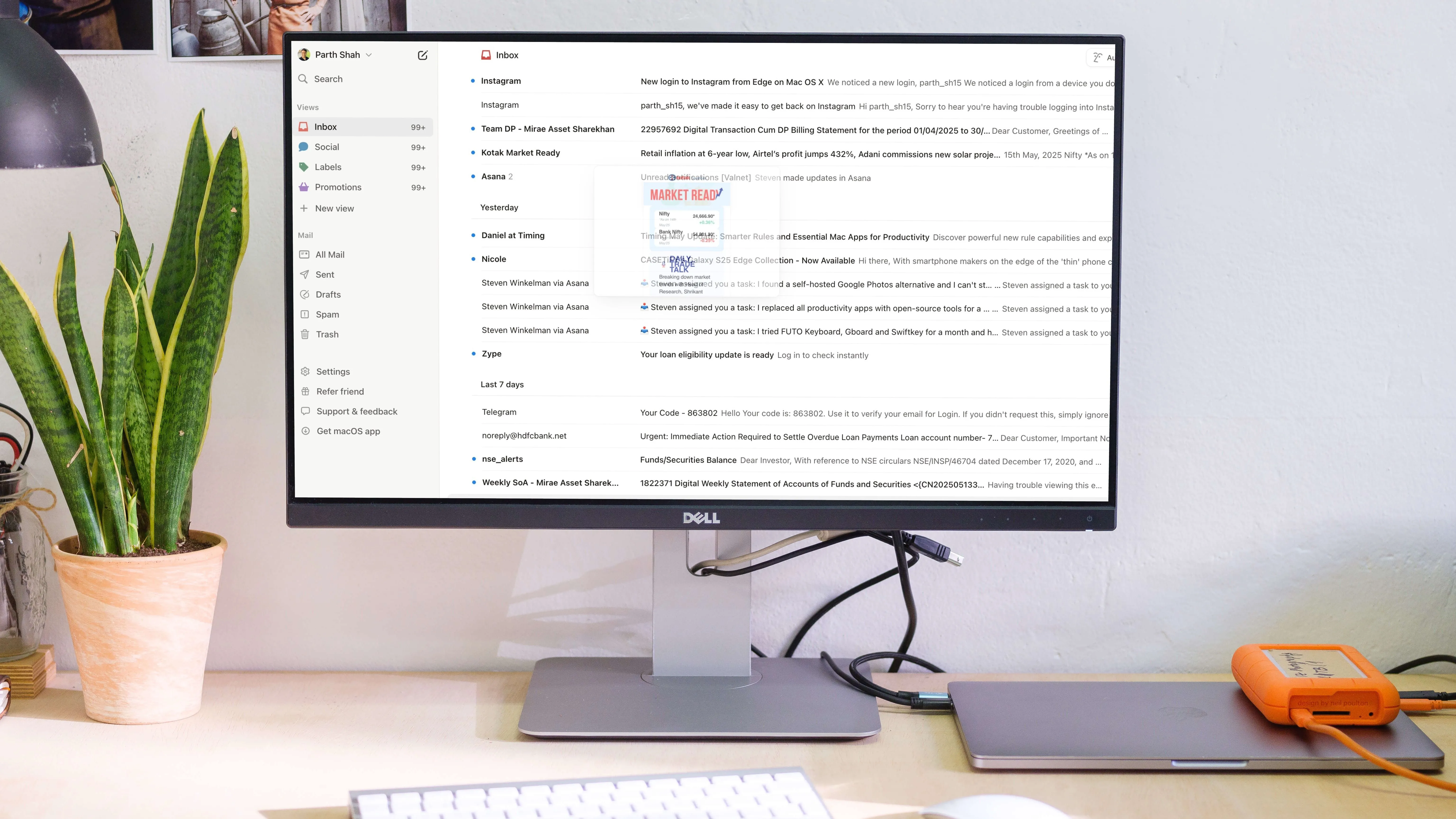 Màn hình ứng dụng Notion Mail, minh họa một trong số các lựa chọn thay thế tiềm năng cho Outlook