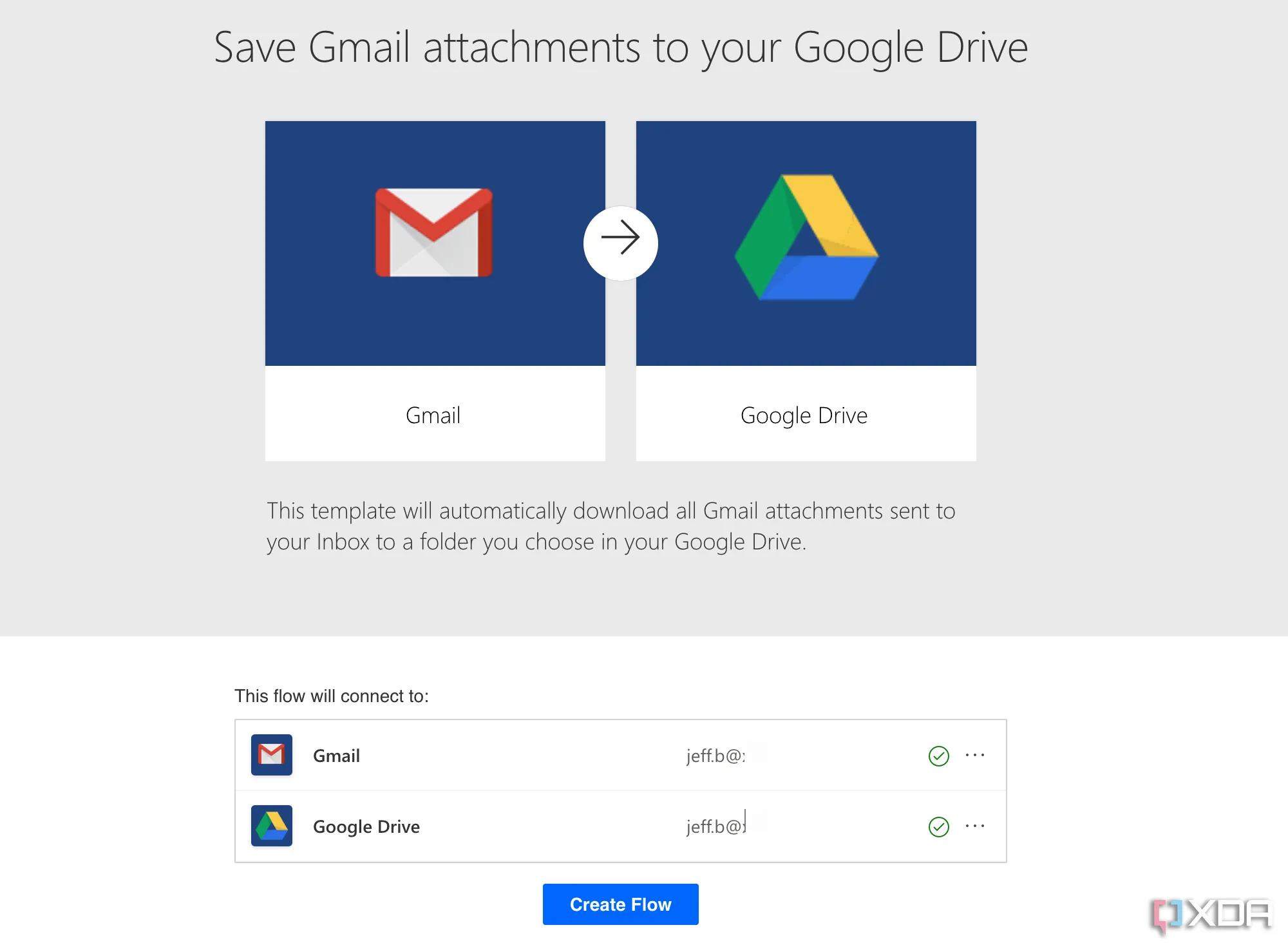 Microsoft Power Automate tự động lưu trữ các file đính kèm từ Gmail vào Google Drive