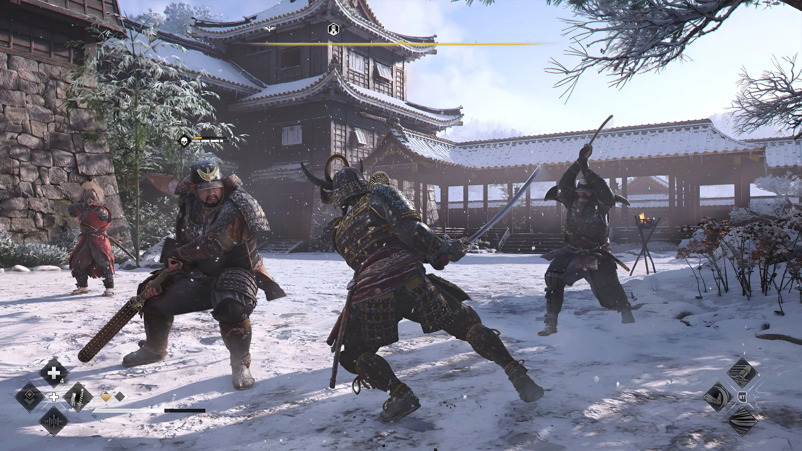 Phân cảnh chiến đấu mạnh mẽ của Yasuke trong Assassin's Creed Shadows, sử dụng kiếm Katana