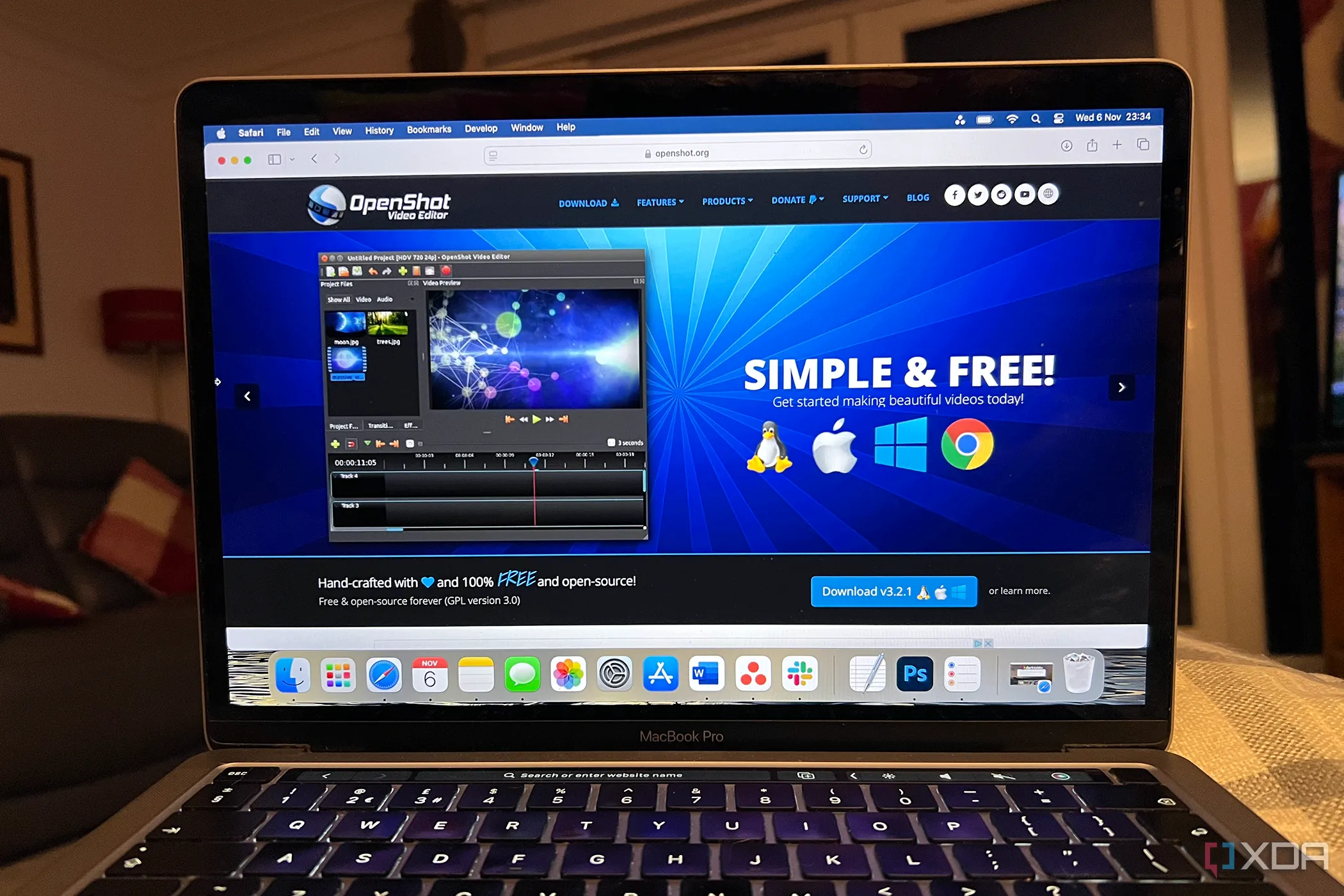 Phần mềm chỉnh sửa video OpenShot trên MacBook thể hiện các lựa chọn thay thế miễn phí cho Adobe Premiere Pro