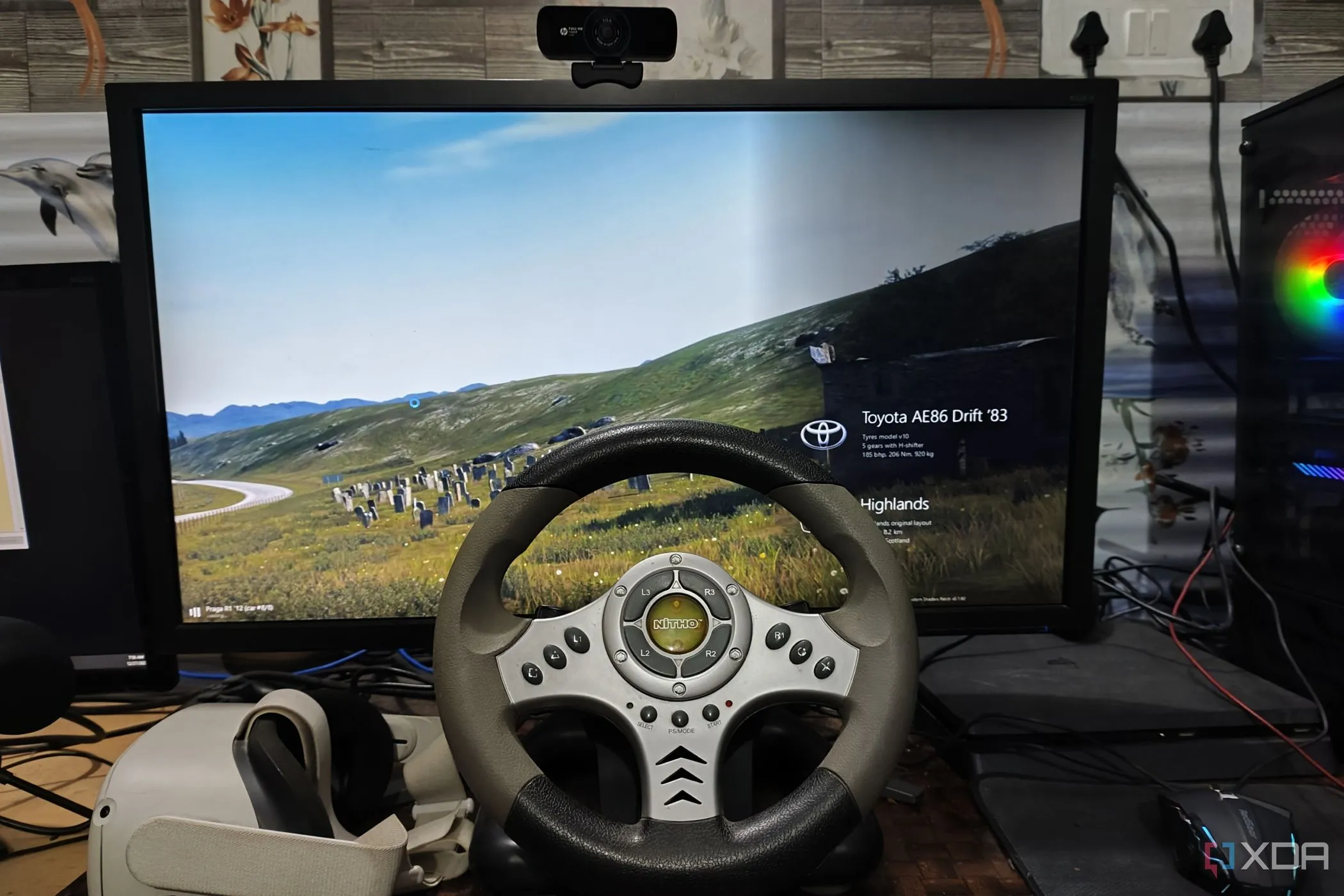 Trải nghiệm lái xe chân thực với game PC được mod VR và kính thực tế ảo