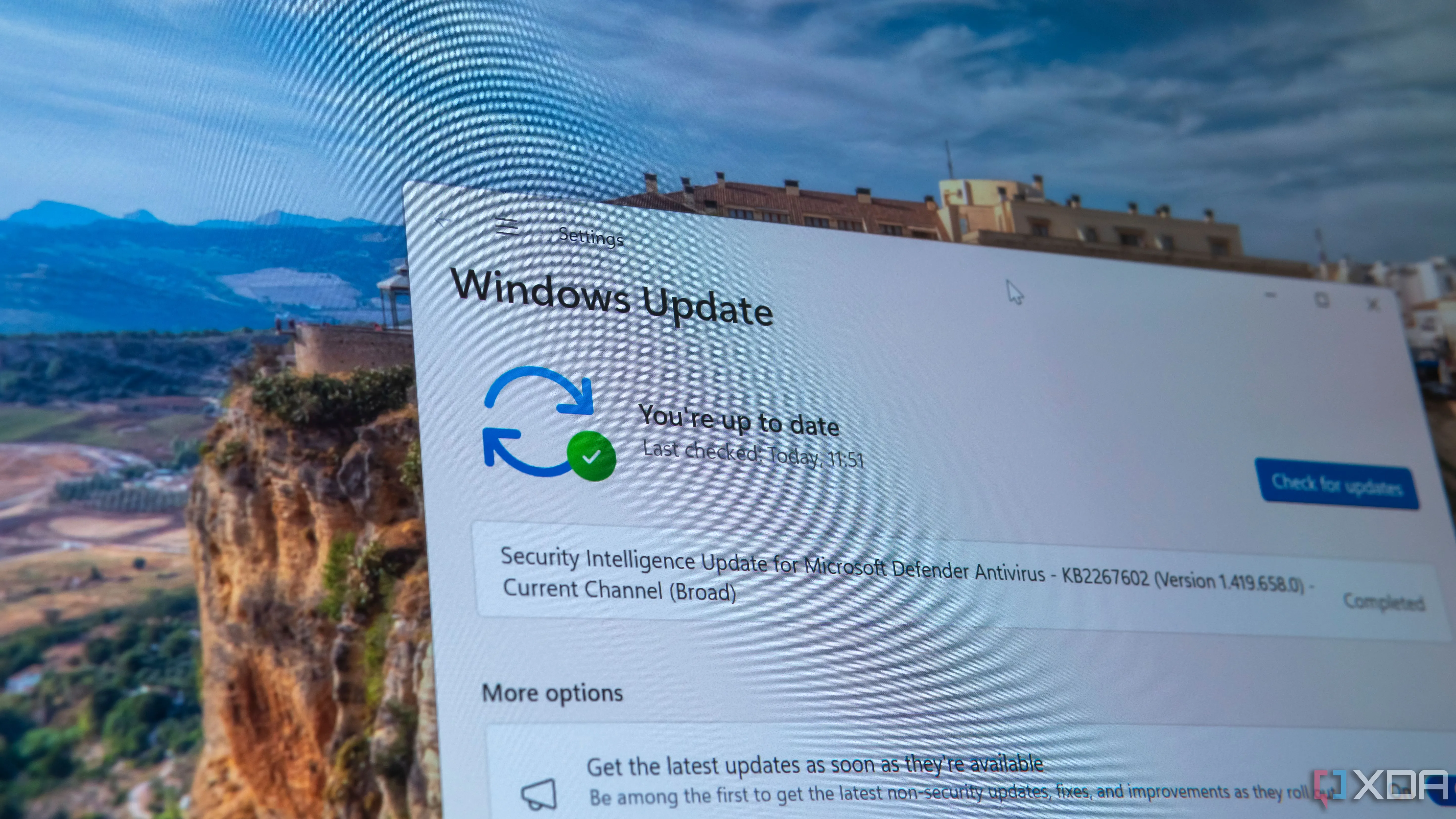 Trang Windows Update trên Windows 11, hiển thị số lượng bản cập nhật thường xuyên từ chương trình Windows Insider