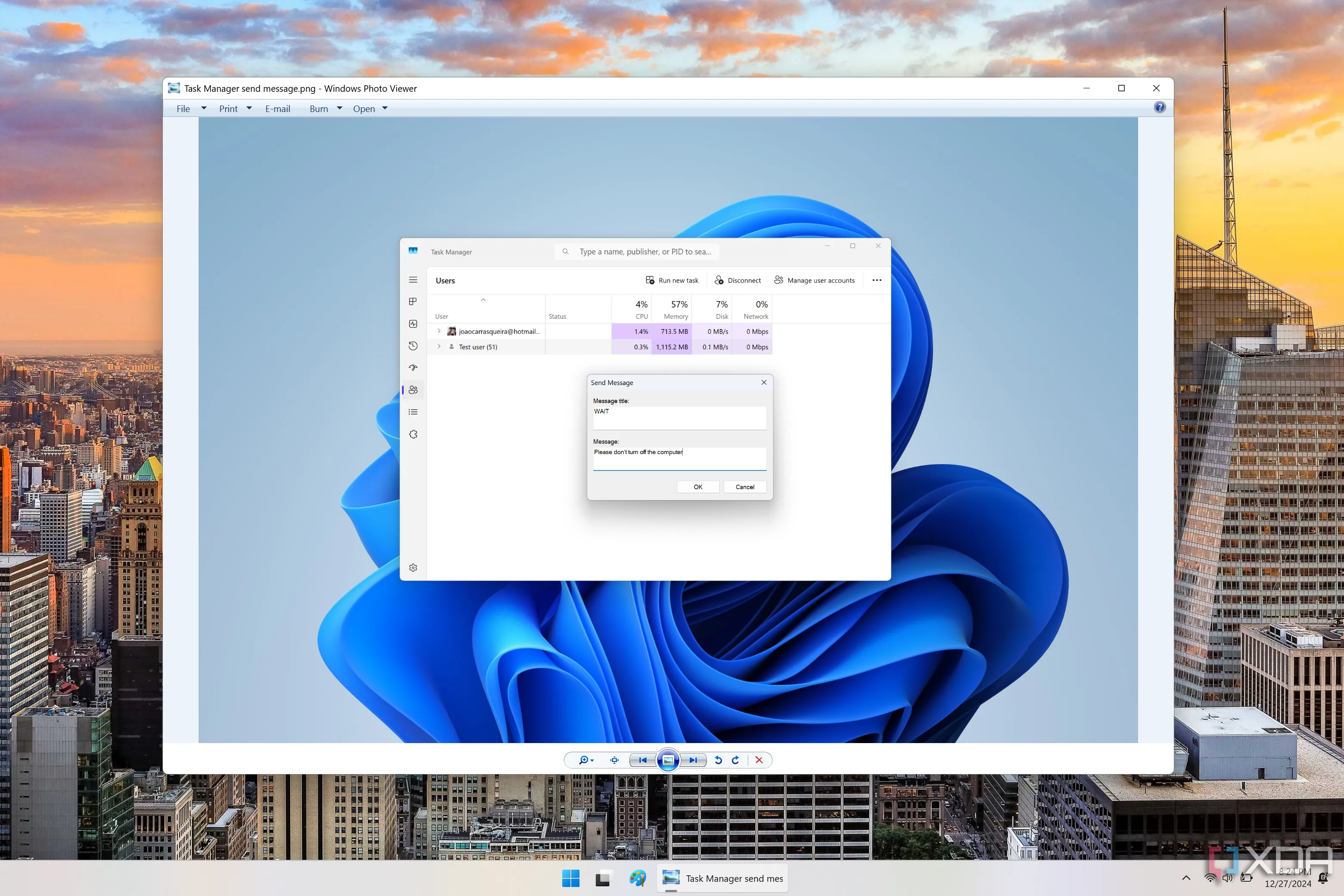 Windows Photo Viewer cổ điển hiển thị ảnh trên Windows 11, mang lại trải nghiệm xem ảnh quen thuộc