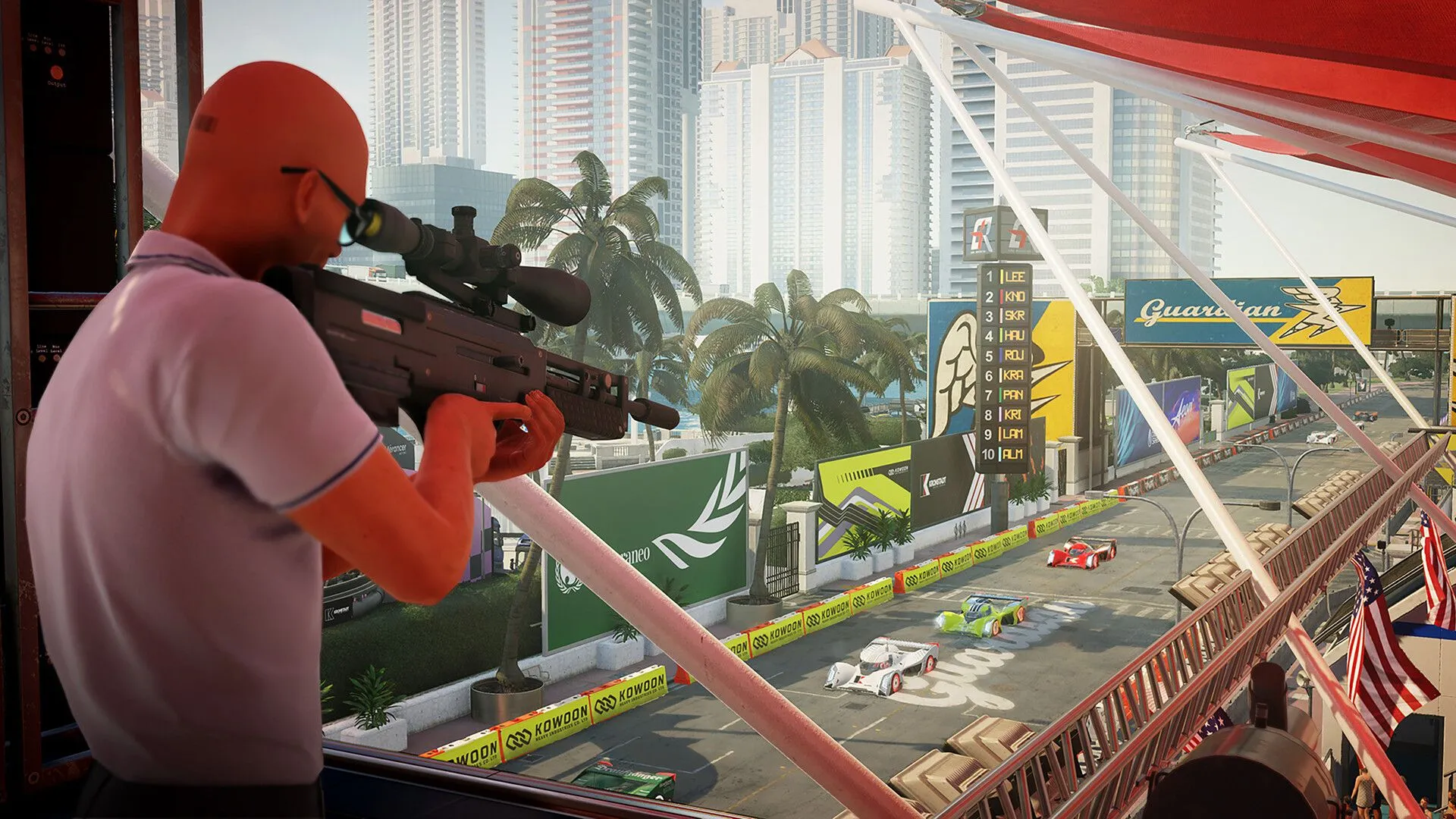Agent 47 trong tựa game hành động lén lút HITMAN World of Assassination, minh họa trải nghiệm game AAA đỉnh cao đang giảm giá trên Steam.