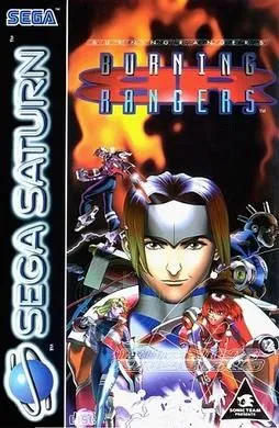Ảnh bìa của game Burning Rangers, một tựa game hành động hiếm có và được đánh giá cao trên Sega Saturn.