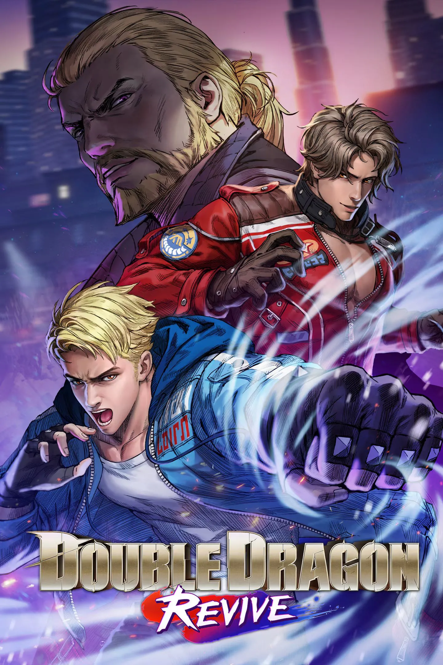 Ảnh bìa Double Dragon Revive với phong cách nghệ thuật hiện đại