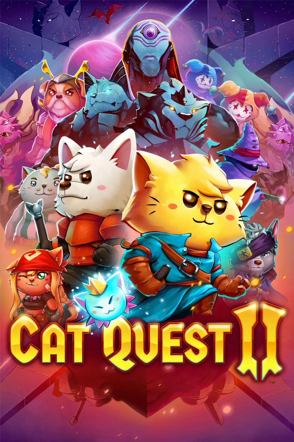 Ảnh bìa game Cat Quest II giới thiệu thế giới mèo và chó trên nền tảng Epic Games Store