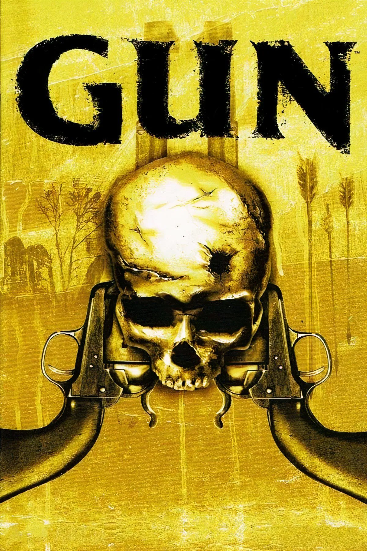 Ảnh bìa game Gun, thể hiện không khí căng thẳng của miền Viễn Tây