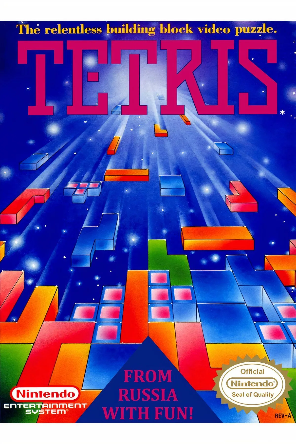 Ảnh bìa game Tetris năm 1989
