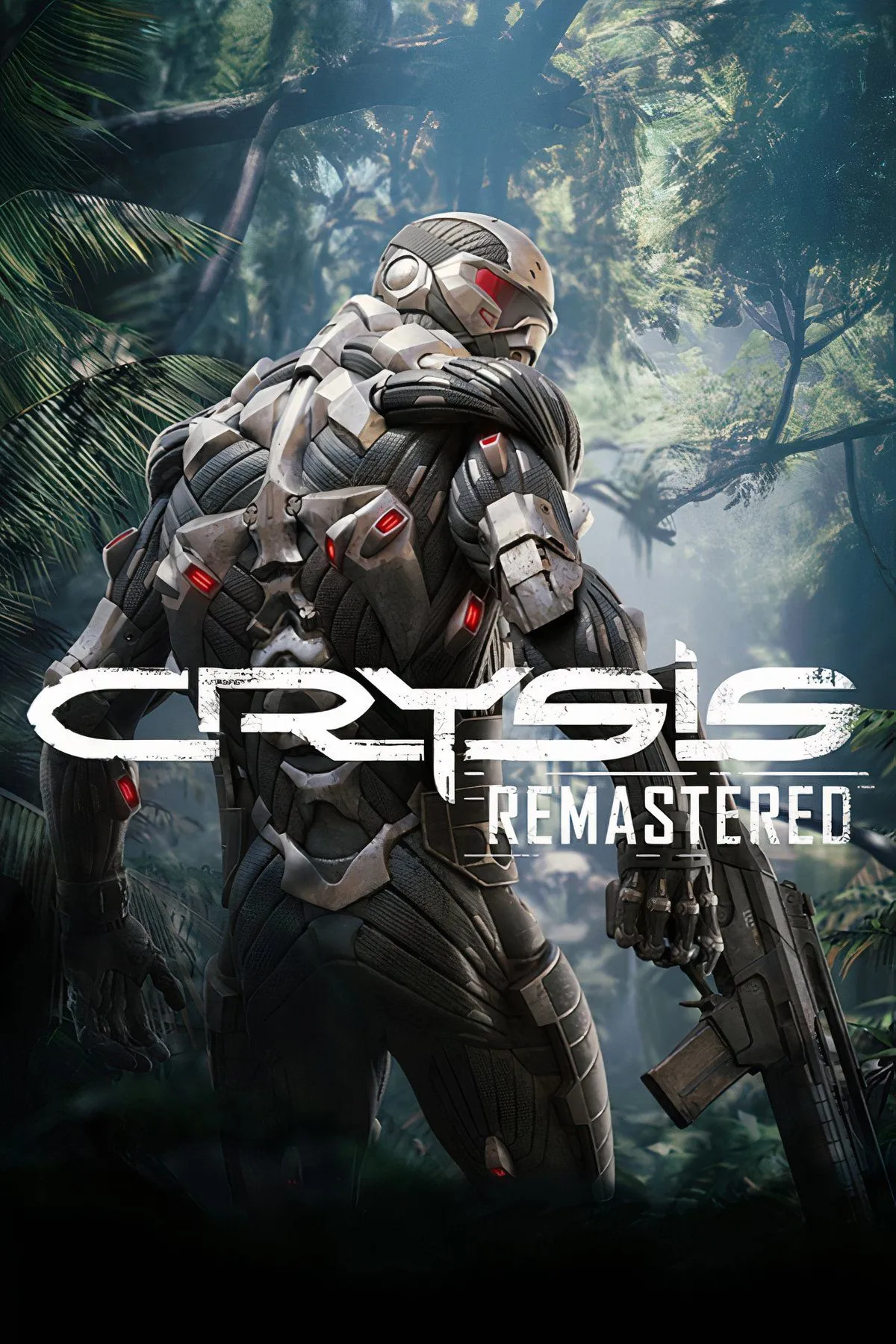 Ảnh cắt ghép từ Crysis Remastered, thể hiện đồ họa ấn tượng của game với bộ áo nano