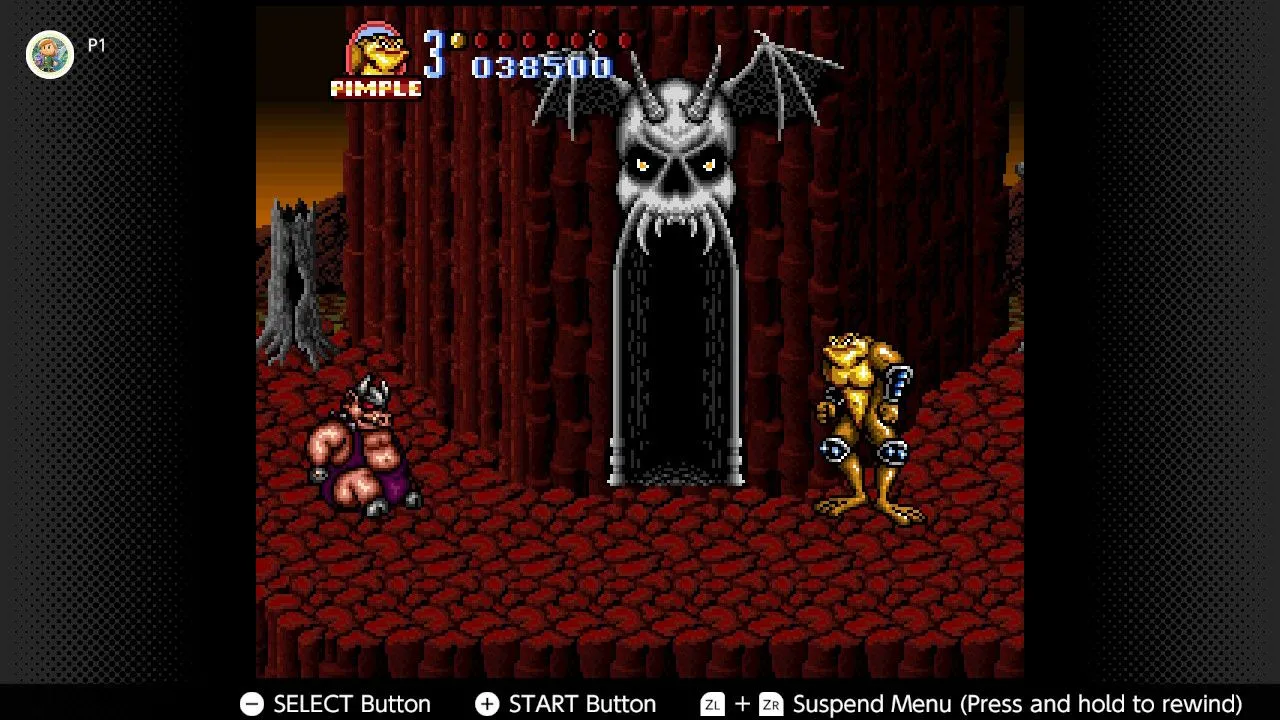 Ảnh chụp màn hình Battletoads in Battlemaniacs trên ứng dụng Nintendo Switch Online