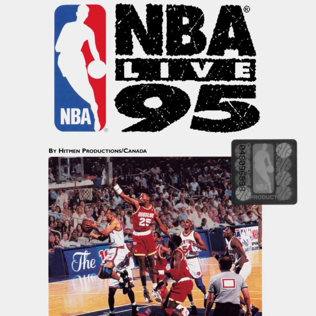 Ảnh sản phẩm game NBA Live 95, đại diện cho một bước đột phá trong game bóng rổ