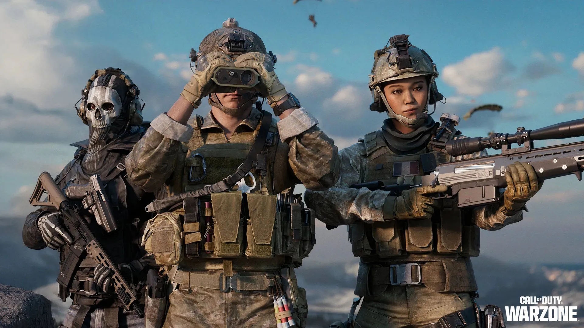 Ba nhân vật Operators trong Call of Duty đang cảnh giới