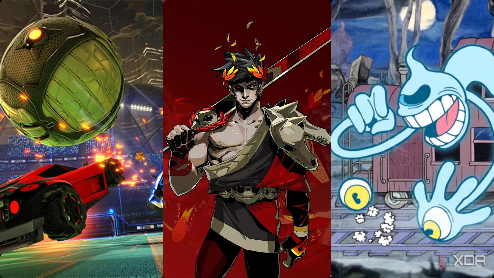 Ba tựa game indie nổi tiếng Rocket League, Hades và Cuphead đại diện cho sự đa dạng của game indie