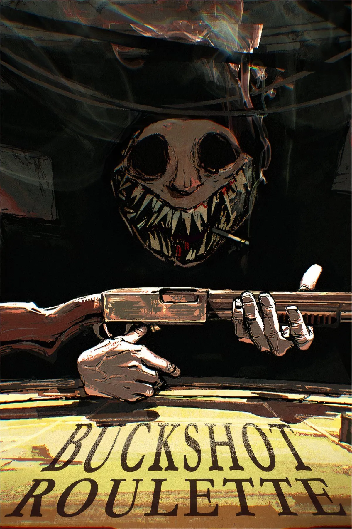 Bàn chơi Russian Roulette kinh dị trong game Buckshot Roulette