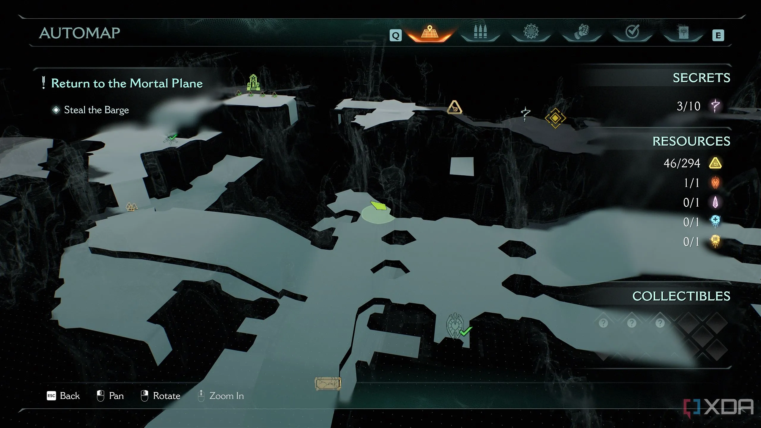 Bản đồ 3D chỉ vị trí khu vực bí mật 4 trong Chapter 19 Doom: The Dark Ages