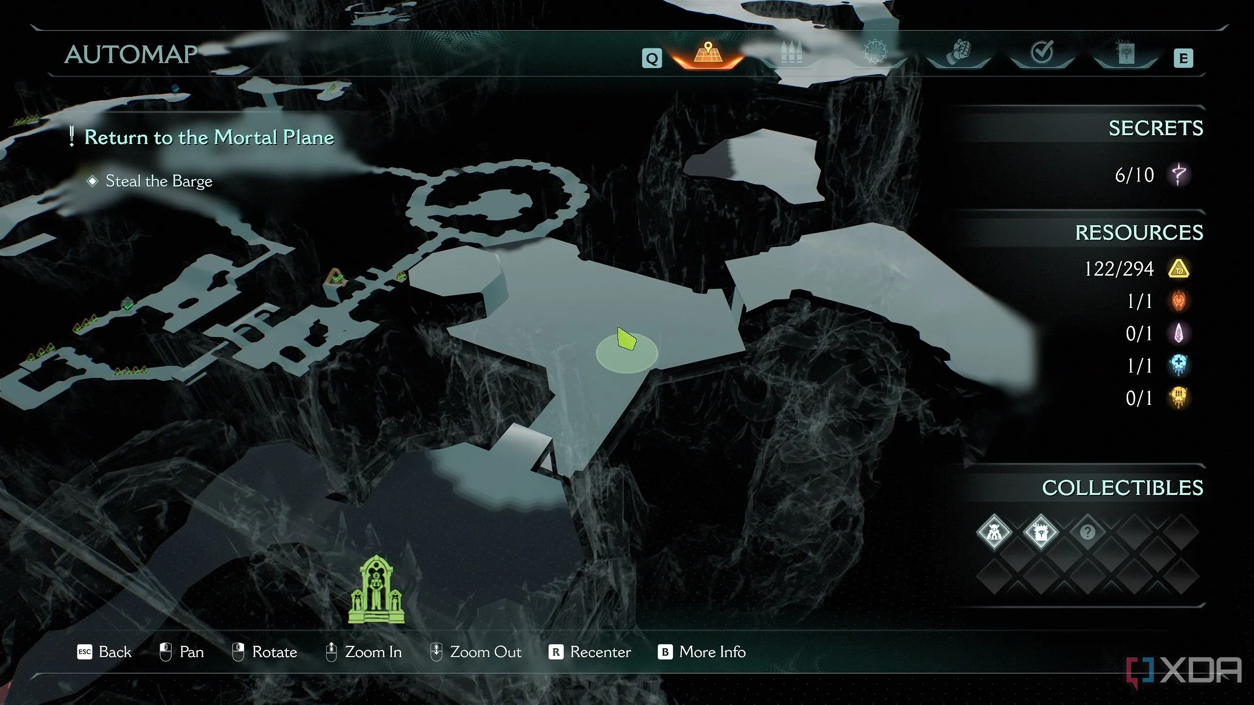 Bản đồ 3D chỉ vị trí phân đoạn Berserk thứ hai trong Chapter 19 Doom: The Dark Ages