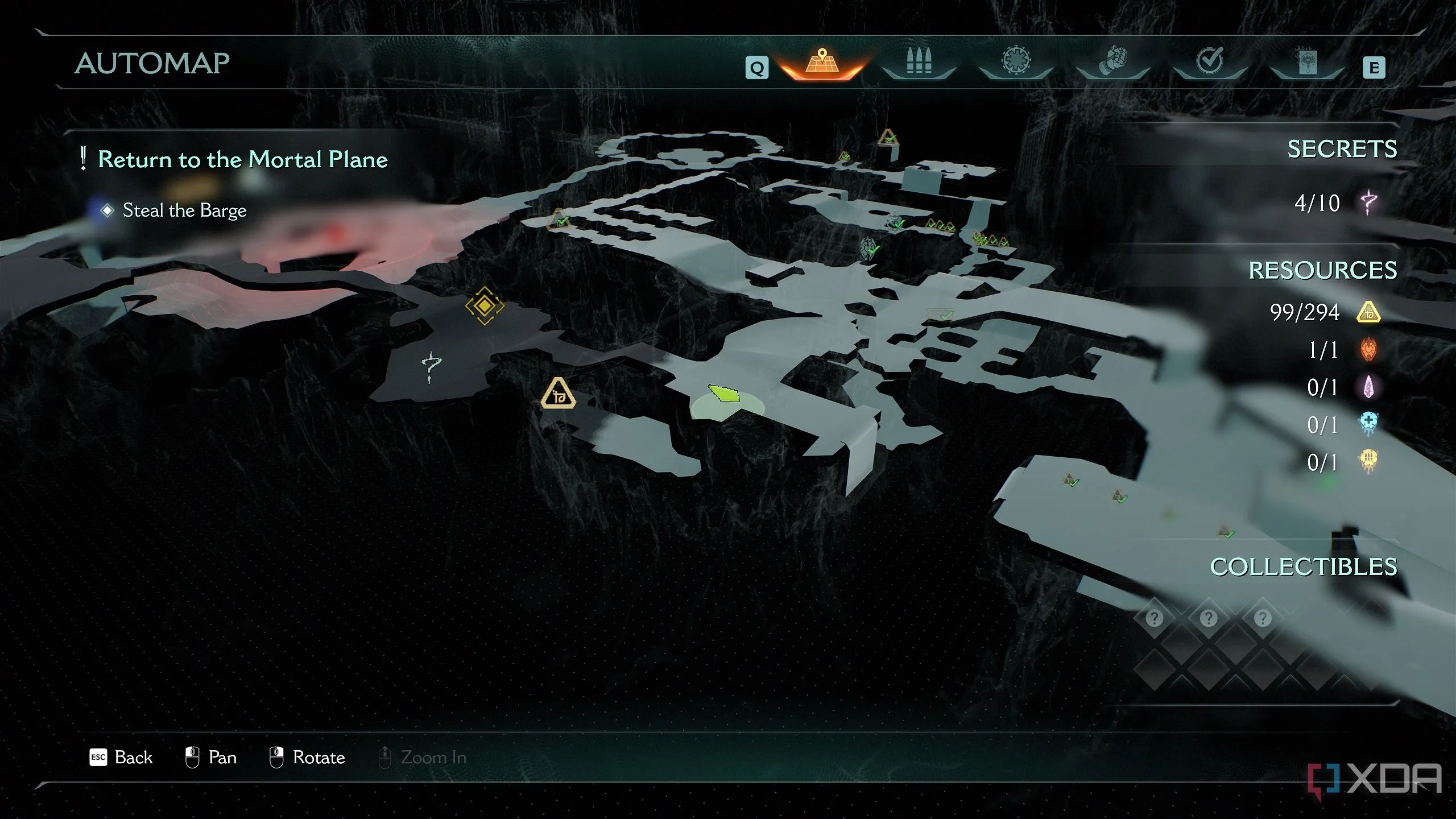 Bản đồ 3D chỉ vị trí Revenant trong Chapter 19 Doom: The Dark Ages