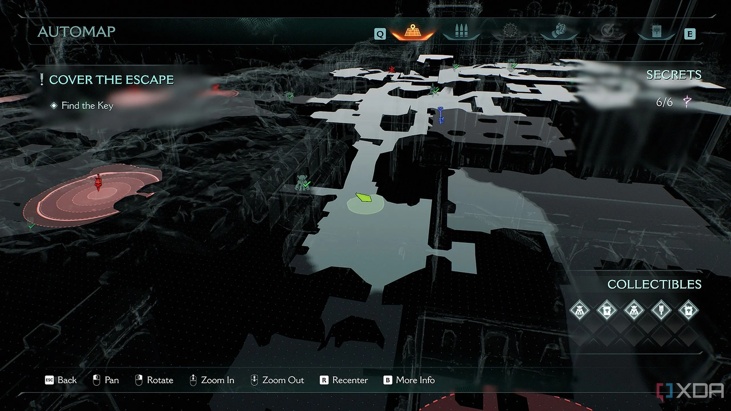 Bản đồ 3D hiển thị vị trí của đồ chơi Imp collectible trong Làng Khalim