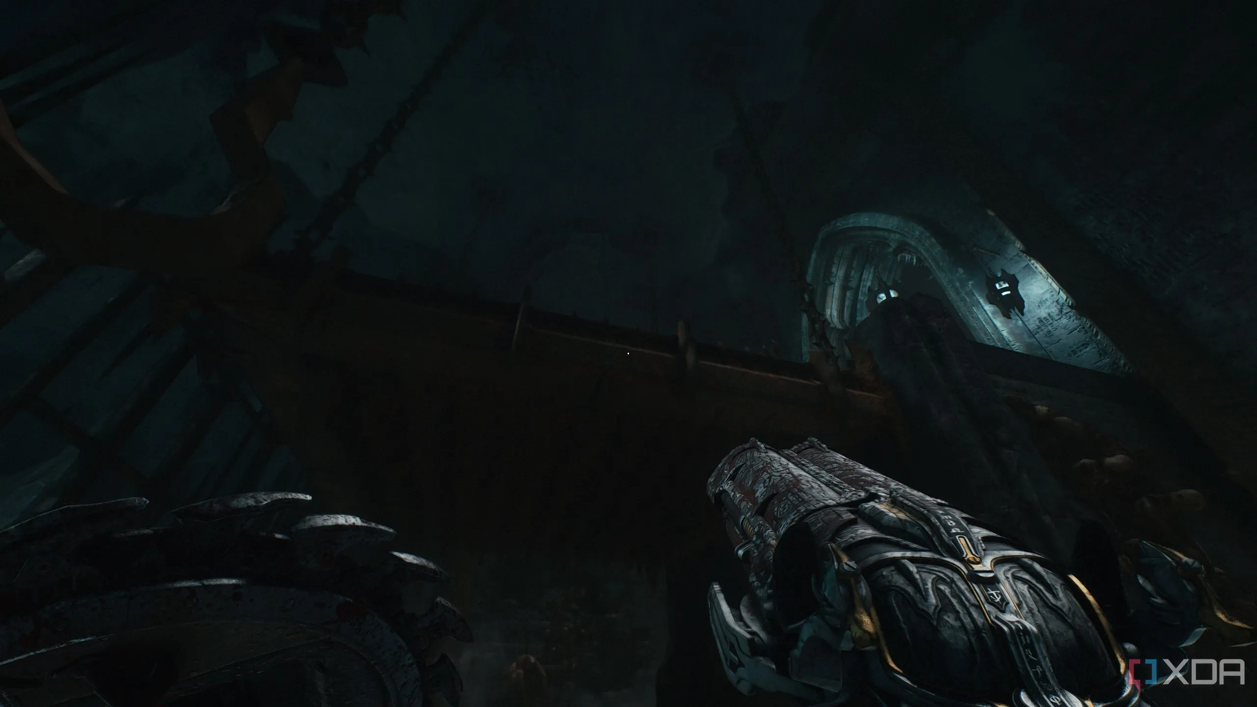 Bẫy gai sàn đã kích hoạt để leo lên trong Chapter 19 Doom: The Dark Ages