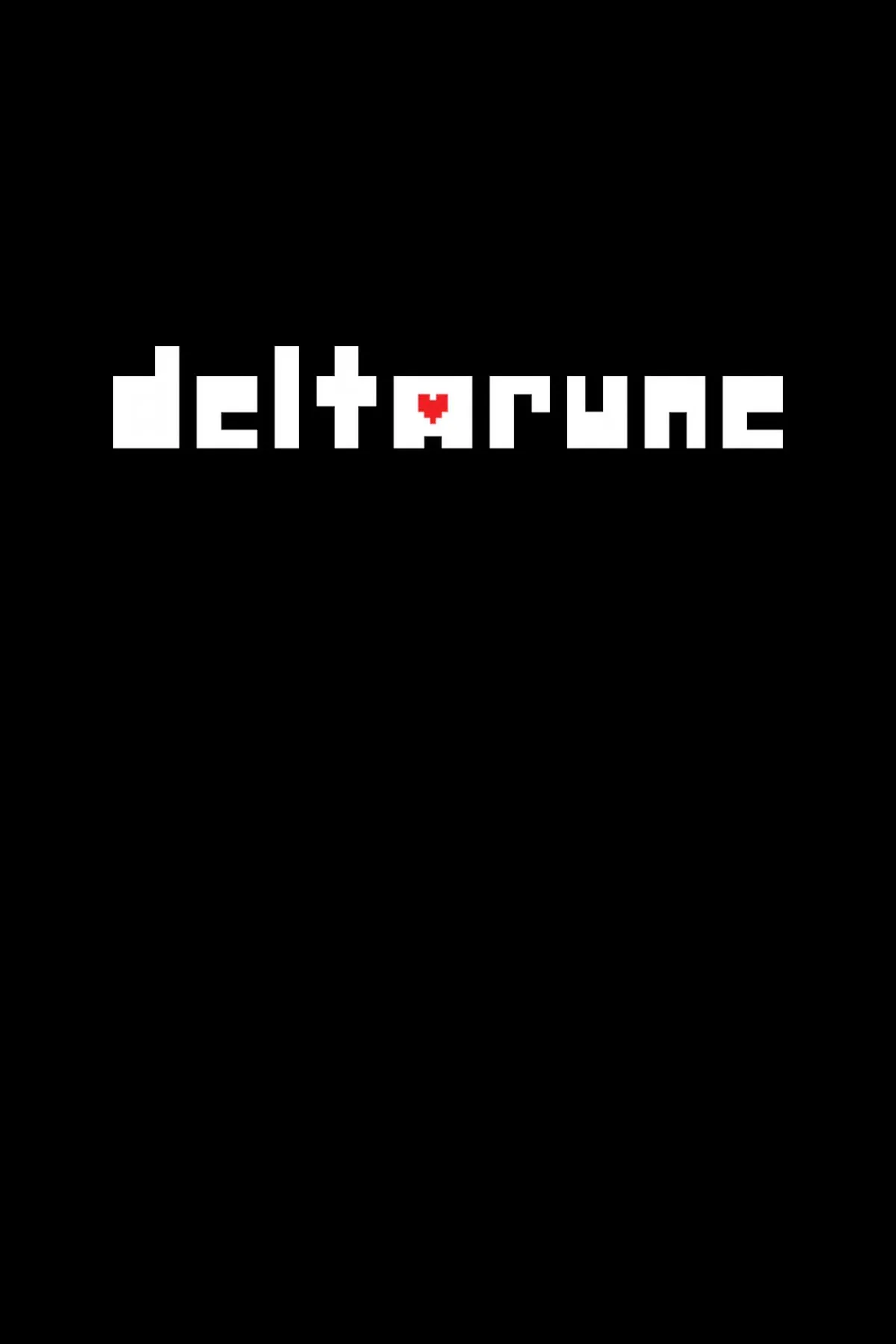 Bìa game Deltarune, với các nhân vật quen thuộc và phong cách nghệ thuật độc đáo của Toby Fox, gợi nhớ Undertale