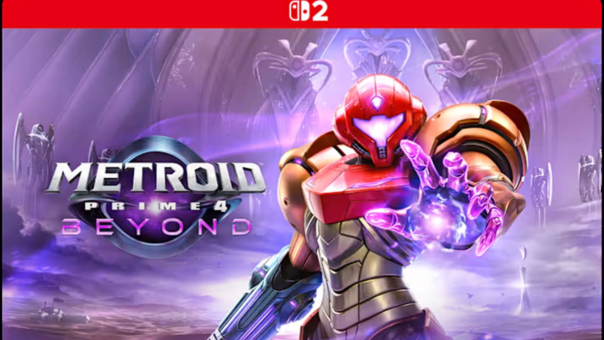 Bìa game Metroid Prime 4: Beyond – Nintendo Switch 2 Edition, với nhiều chế độ đồ họa và FPS cao