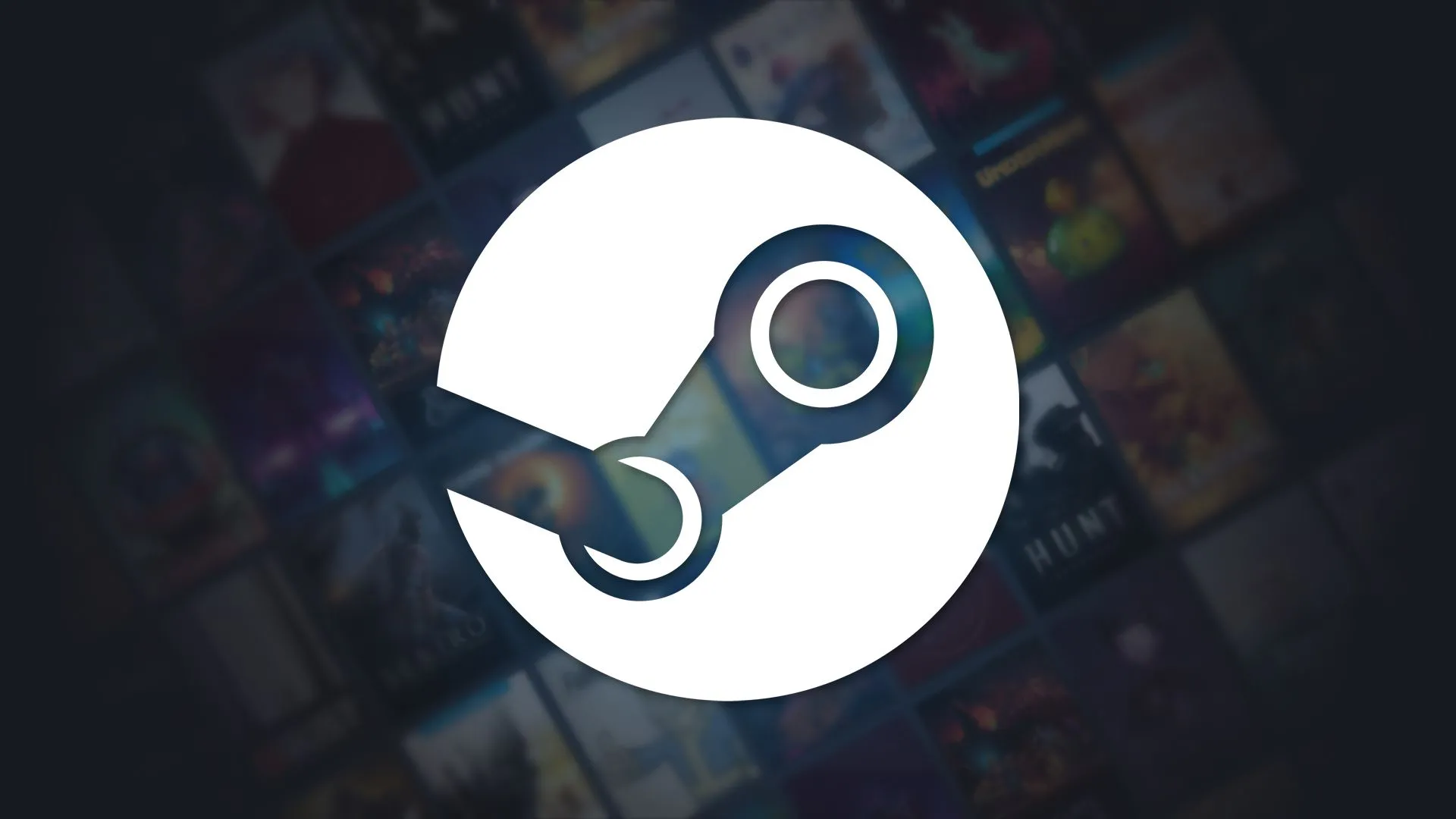 Biểu tượng logo Steam trên nền trang hỗ trợ khách hàng của Valve