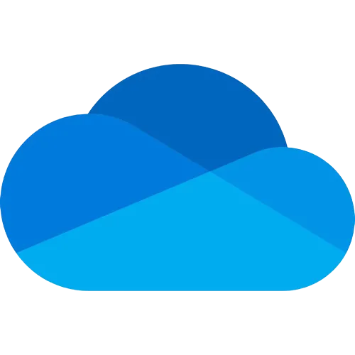 Biểu tượng Microsoft OneDrive, dịch vụ lưu trữ đám mây của Microsoft.