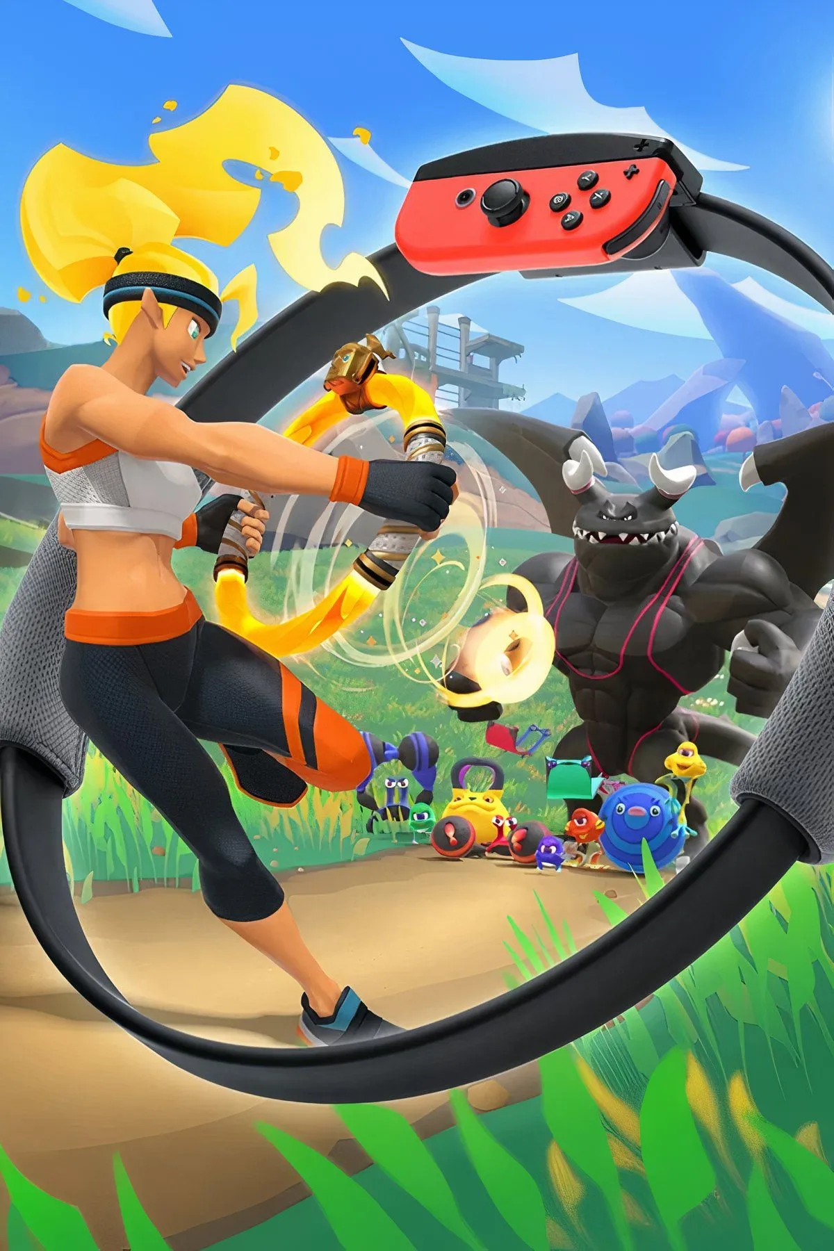 Bộ sưu tập hình ảnh game Ring Fit Adventure và phụ kiện Ring-Con trên Nintendo Switch