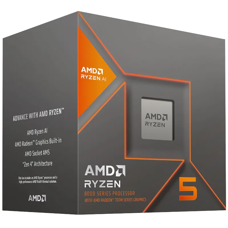Bộ xử lý AMD Ryzen 5 8600G là một APU tầm trung với khả năng đồ họa tích hợp RDNA mạnh mẽ.