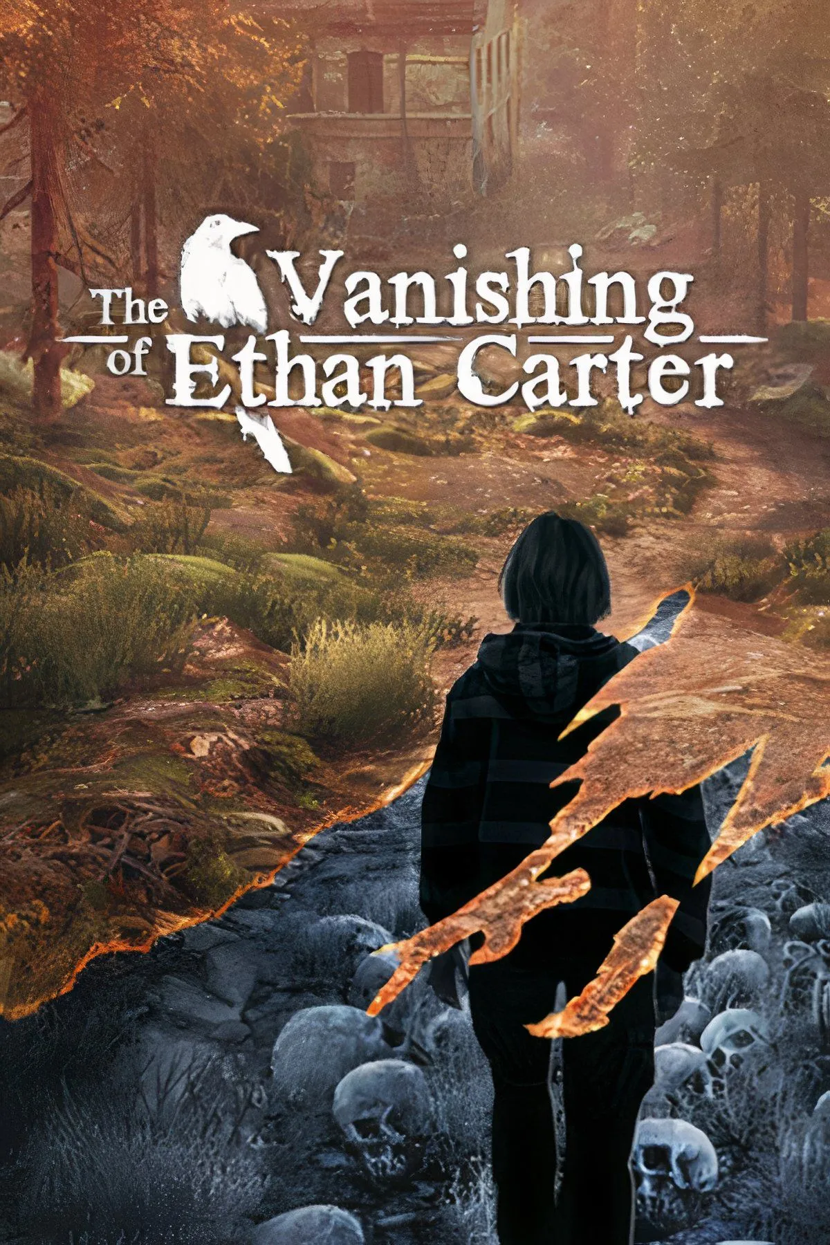 Bối cảnh u ám và đầy bí ẩn của khu rừng trong game phiêu lưu The Vanishing of Ethan Carter.